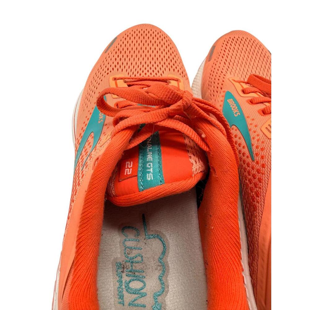 BROOKS Adrenaline GTS 22 Women's Trainers Running Shoes Orange Size 9 - Picture 10 of 15